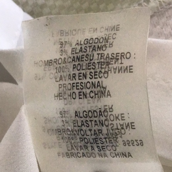 Elie Tahari v neck sleeveless mesh shoulder watercolor print sheath Dres… - Picture 10 of 10